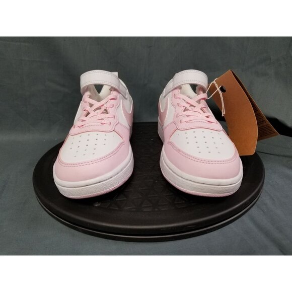 Nike Girls Court Borough Low Recraft (PS) Sneakers Pink White Size12c NEW NO BOX - Picture 3 of 11